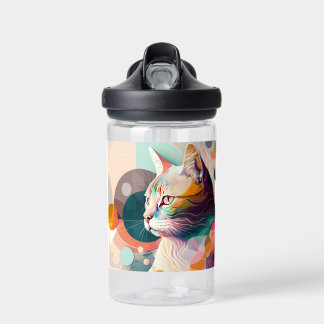 Regalkatze in Prismenfarben, Thermal Tumbler Trinkflasche