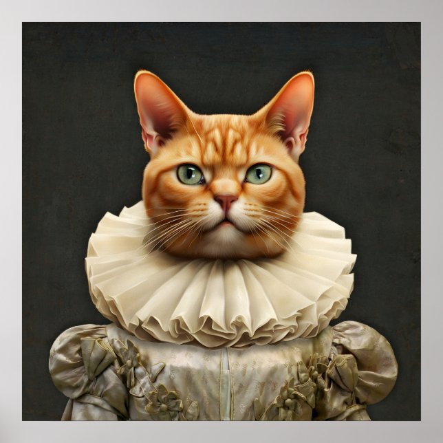 Regalkatze Poster (Vorne)