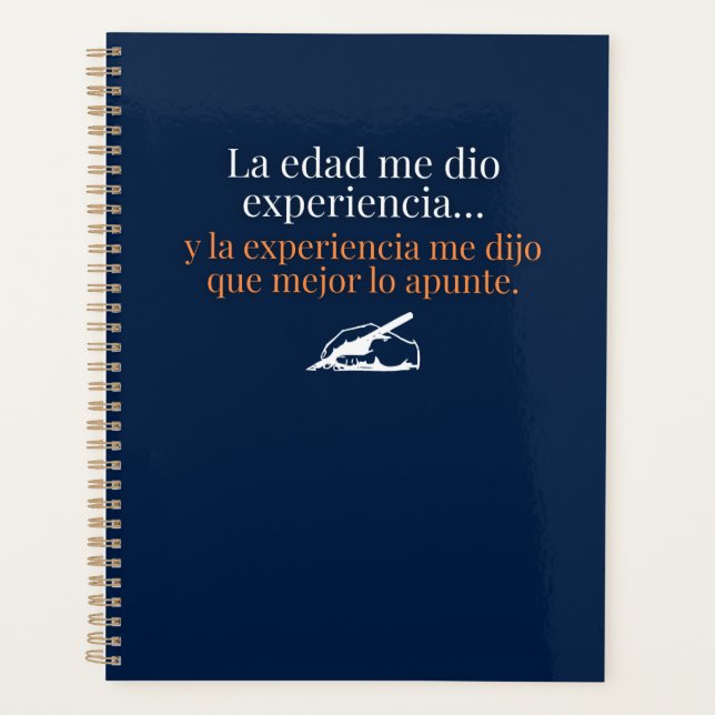 Regalo divertido en azul para gente mayor planer (Vorderseite)