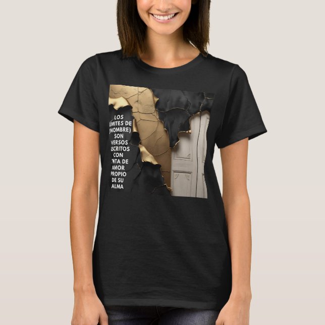 Regalo(Nombre)Límites = Amor Propio en Mayúscula  T-Shirt (Vorderseite)