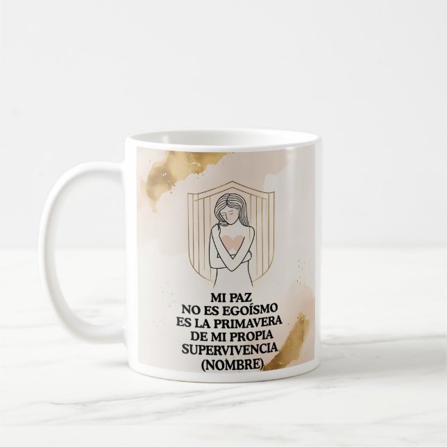 Regalo Personalizado(Nombre)Autodefensa Emocional  Kaffeetasse (Links)