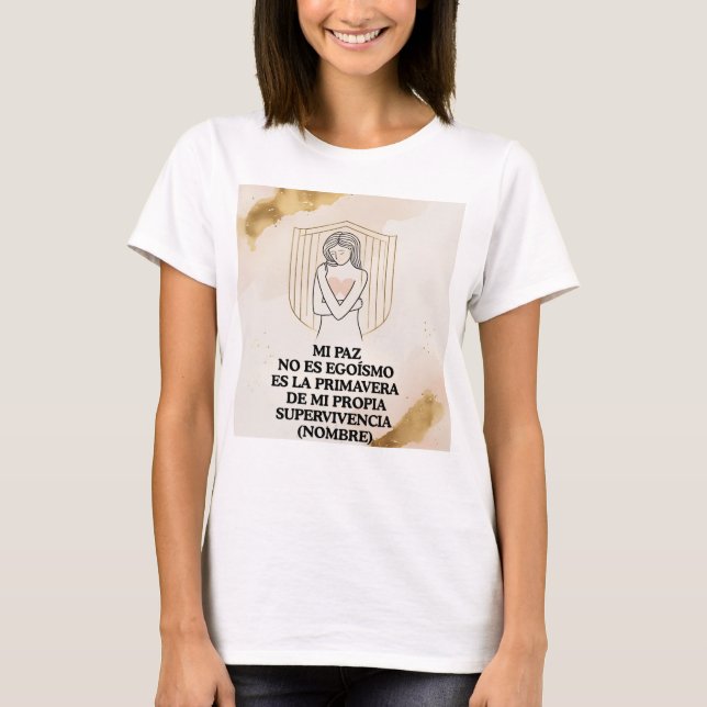 Regalo Personalizado(Nombre)Autodefensa Emocional  T-Shirt (Vorderseite)