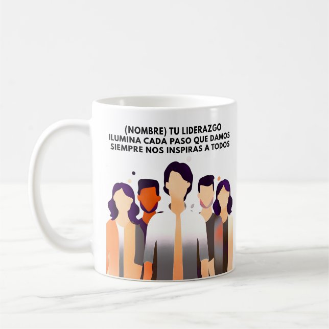 REGALO PERSONALIZADO(NOMBRE)LIDERAZGO INSPIRA KAFFEETASSE (Links)