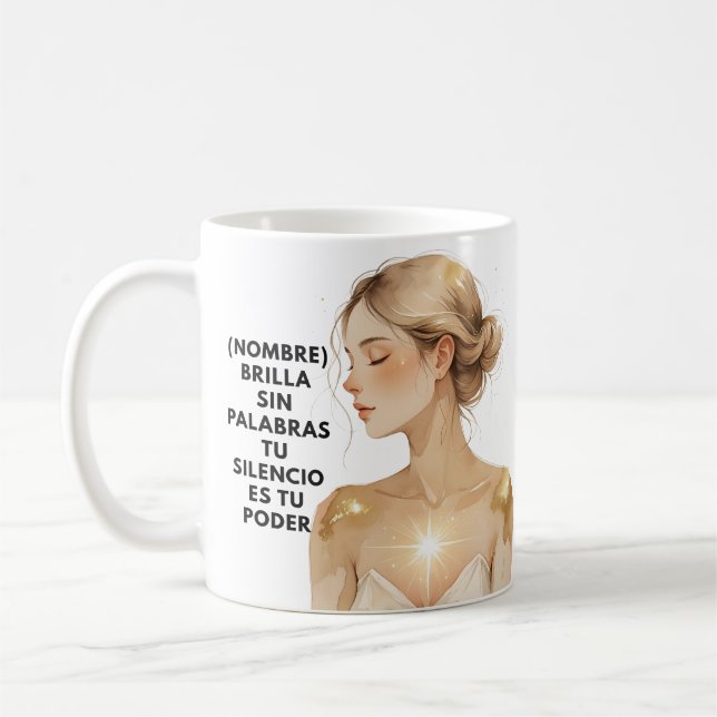 REGALO PERSONALIZADO (NOMBRE) TU SILENCIO ES PODER KAFFEETASSE (Links)