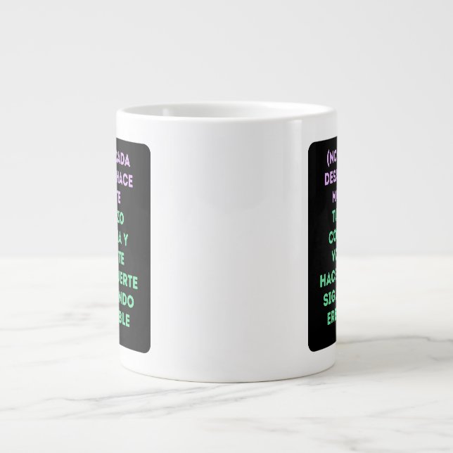 REGALO PERSONALIZADO PARA (NOMBRE) FUERTE ÚNICO Jumbo-Tasse (Vorderseite)