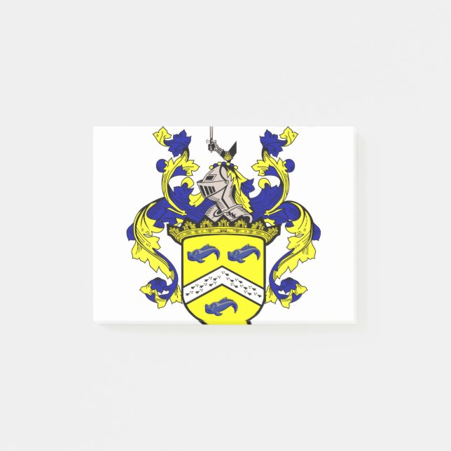 Regan Custom Coat of Arms (O'Regan, Reagan) Post-it Klebezettel (Vorderseite)