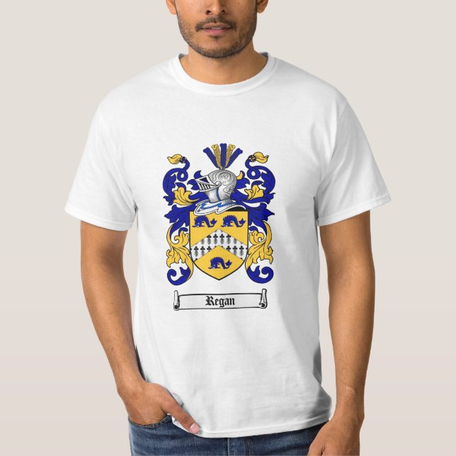 Regan Familienwappen - Regan Wappen T-Shirt (Vorderseite)