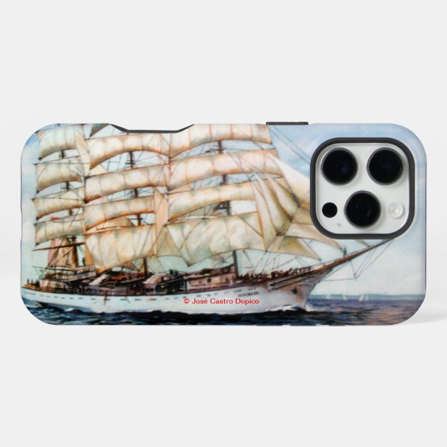 Regata Cutty Shark iPhone Hülle (Rückseite (Horizontal))