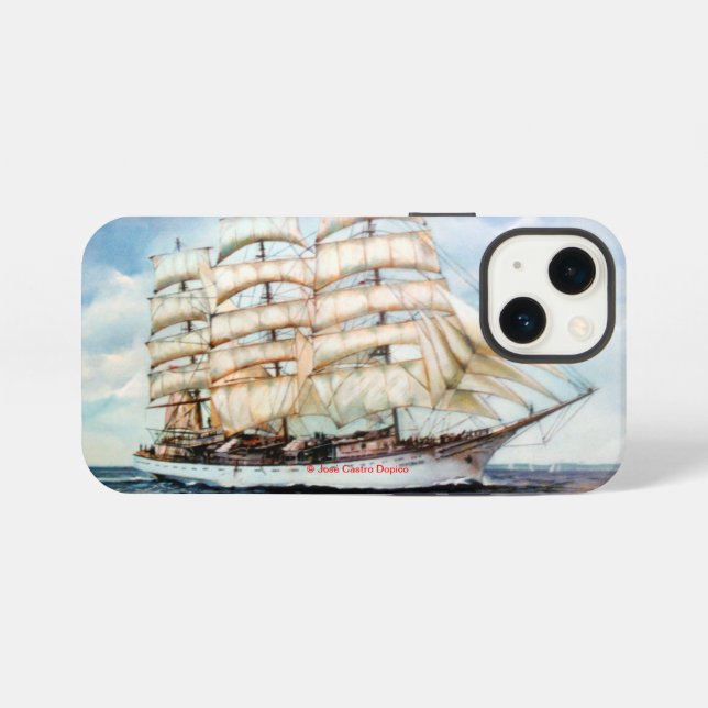 Regata Cutty Shark iPhone Hülle (Rückseite (Horizontal))
