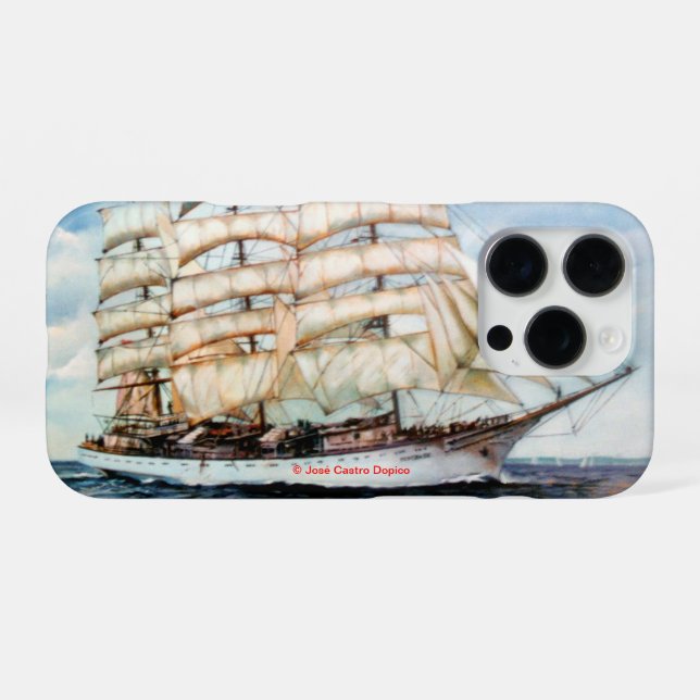 Regata Cutty Shark iPhone Hülle (Rückseite (Horizontal))
