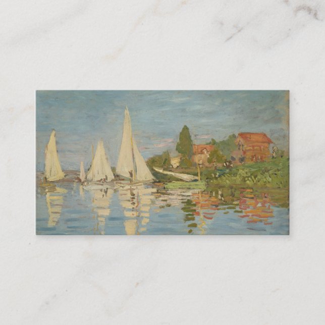 Regatta bei Argenteuil - Claude Monet Visitenkarte (Vorderseite)