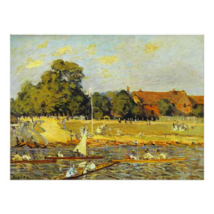 Regatta bei Hampton Court Alfred Sisley Poster