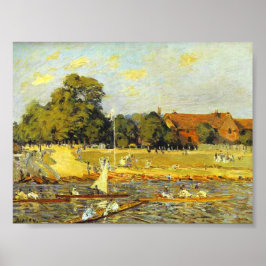 Regatta bei Hampton Court Alfred Sisley Poster