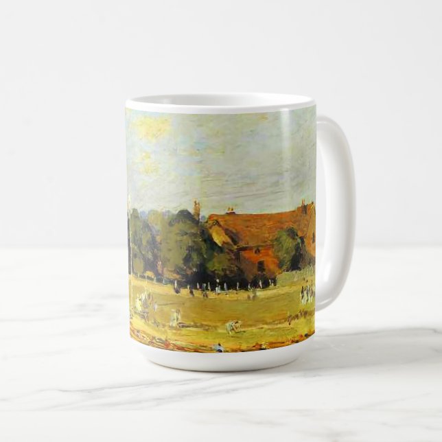 Regatta bei Hampton Court Alfred Sisley Poster Kaffeetasse (VorderseiteRechts)