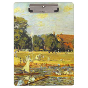 Regatta bei Hampton Court Alfred Sisley Poster Klemmbrett