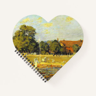 Regatta bei Hampton Court Alfred Sisley Poster Notizbuch