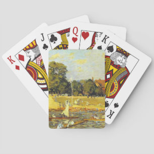 Regatta bei Hampton Court Alfred Sisley Poster Spielkarten