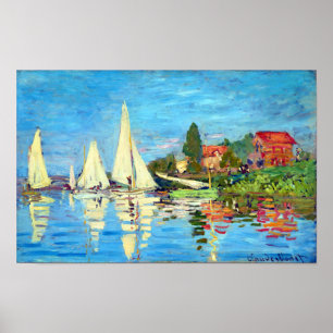 Regatta in Argenteuil, Claude Monet Poster