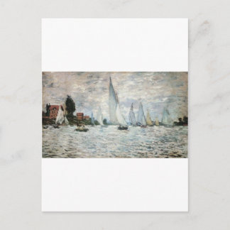 Regatta in Argenteuil, Claude Monet Postkarte