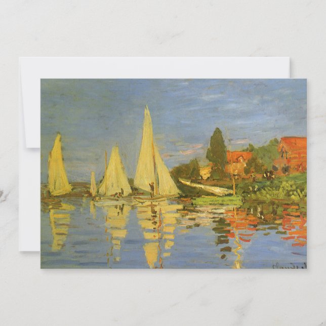 Regatta in Argenteuil von Claude Monet (Vorderseite)
