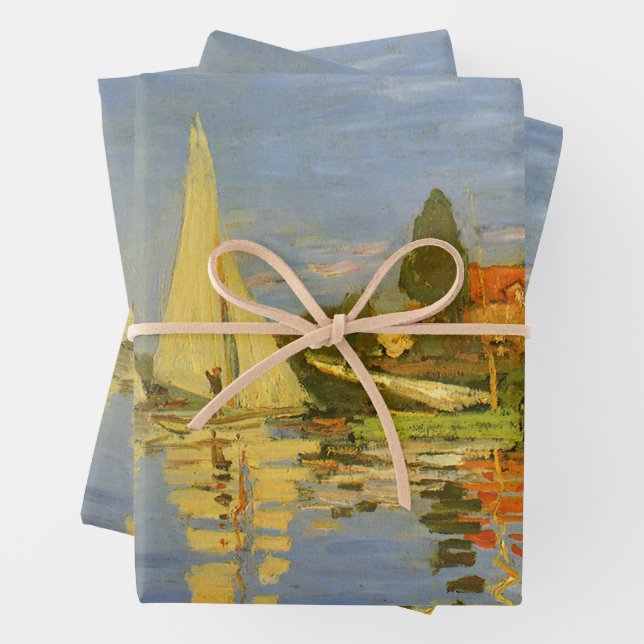 Regatta in Argenteuil von Claude Monet Geschenkpapier Set (Beispiel)