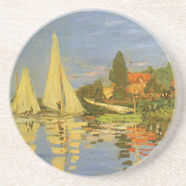 Regatta in Argenteuil von Claude Monet Getränkeuntersetzer (Vorne)
