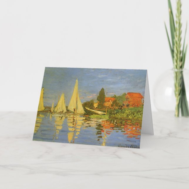 Regatta in Argenteuil von Claude Monet Karte (Vorderseite)