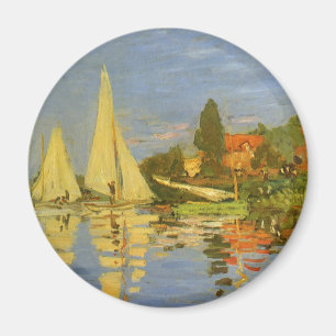 Regatta in Argenteuil von Claude Monet Magnet