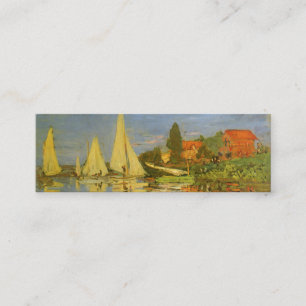 Regatta in Argenteuil von Claude Monet Mini Visitenkarte