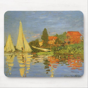 Regatta in Argenteuil von Claude Monet Mousepad