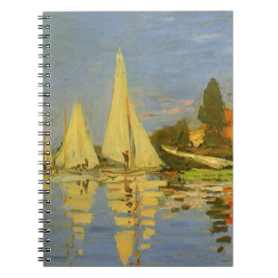 Regatta in Argenteuil von Claude Monet Notizblock