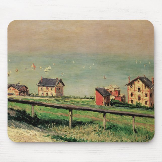 Regatta in Villerville bei Gustave Caillebotte Mousepad (Vorne)