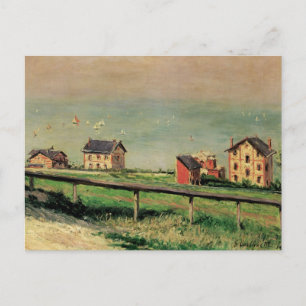 Regatta in Villerville bei Gustave Caillebotte Postkarte