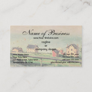 Regatta in Villerville bei Gustave Caillebotte Visitenkarte