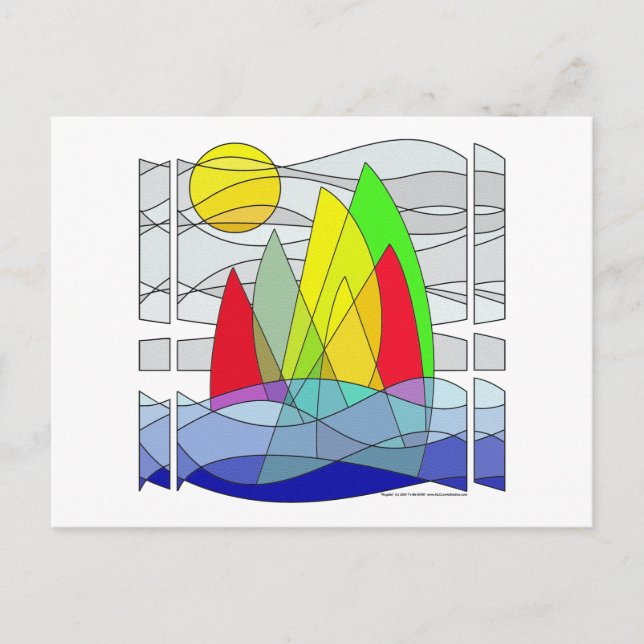 Regatta Postkarte (Vorderseite)