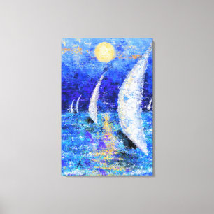 Regatta Sailing Canvas Print - Malerei Leinwanddruck
