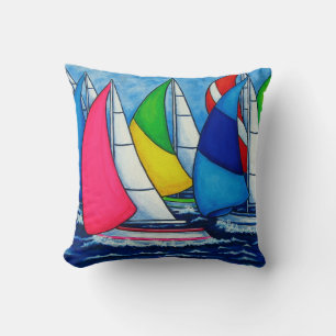 Regatta Sunset Polyester Throw Kissen 16 Zoll x 16