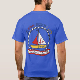 Regatta-T - Shirt der Männer Kurz-Sleeved blauer