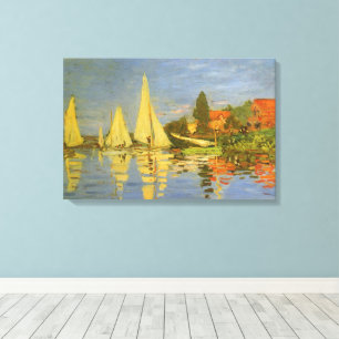 Regatta von Claude Monet in Argenteuil Leinwanddruck