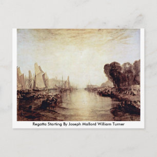 Regatta Von Joseph Mallord William Turner Postkarte