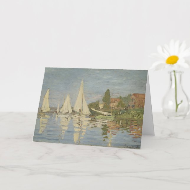 Regattas at Argenteuil, OIl Painting, Claude Monet Karte (Kleine Pflanze)