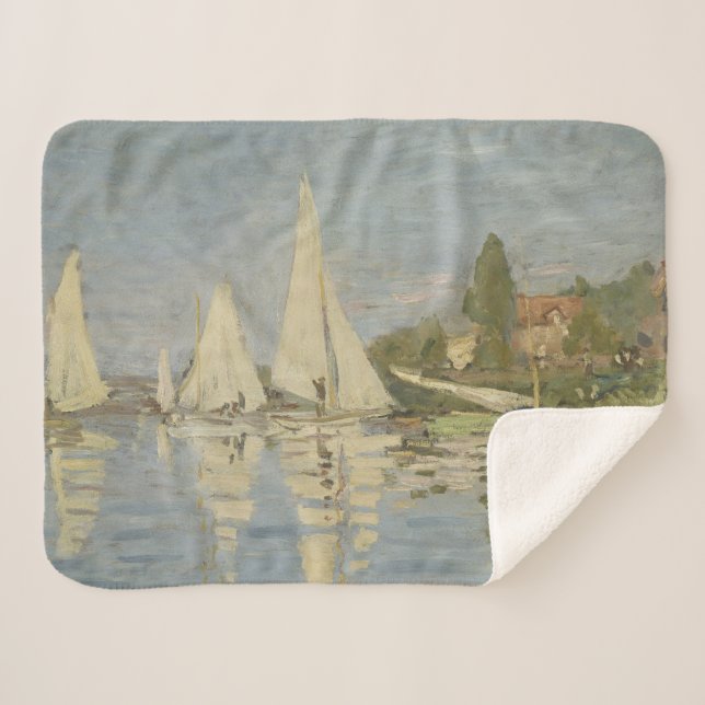 Regattas at Argenteuil, OIl Painting, Claude Monet Sherpadecke (Vorderseite (Horizontal))