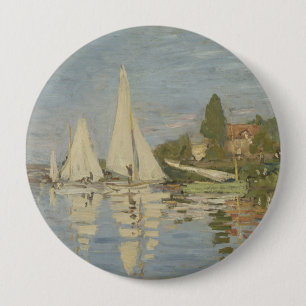 Regatten in Argenteuil, Öl auf Leinwand, Claude Mo Button