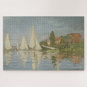 Regatten in Argenteuil, Öl auf Leinwand, Claude Mo Puzzle