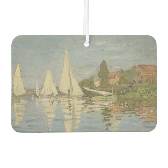 Regatten in Argenteuil, Ölgemälde, Claude Monet Autolufterfrischer (Vorderseite)
