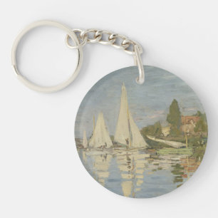 Regatten in Argenteuil, Ölgemälde, Claude Monet Schlüsselanhänger