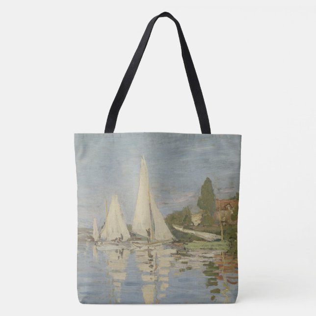 Regatten in Argenteuil, Ölmalerei, Claude Monet (Vorderseite)