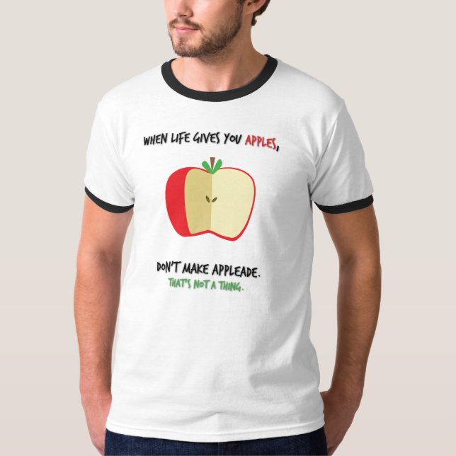 Regel 1: Äpfel T-Shirt (Vorderseite)