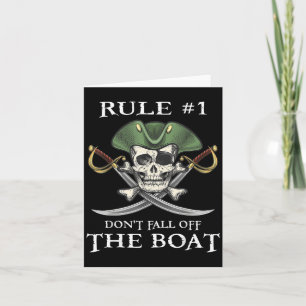 Regel #1 Fallen Sie nicht von der Bootskreuzfahrt Karte