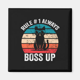 Regel 1 Immer die Katze aufkochen Funny Meme Männe Magnet